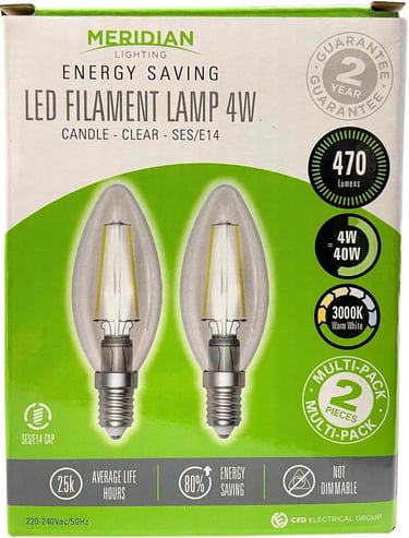 a pair of led bulbs on a white background