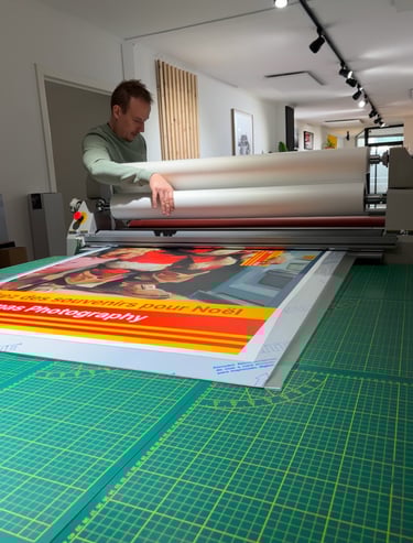 contre collage photo sur aluminium dibond