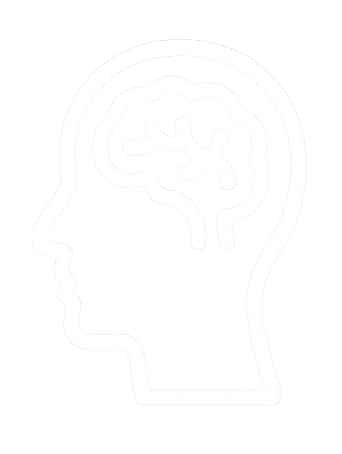 la tête d'une personne avec une carte cérébrale du cerveau représentant la dimension mentale