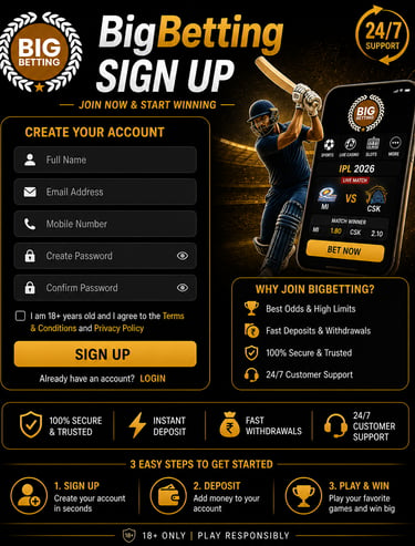 BigBetting Signup