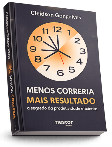 Capa do livro Menos Correria, Mais Resultado de Cleidson Gonçalves