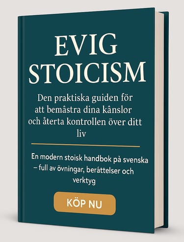 modern stoisk handbok på svenska – full av övningar, berättelser och verktyg för att stärka din inre