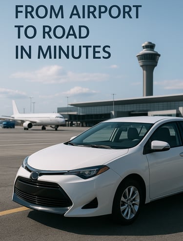 airport pickup with a car rental in Mauritius