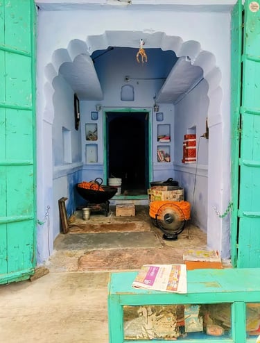 Old-world shop in Sambhar town selling Feeni.
