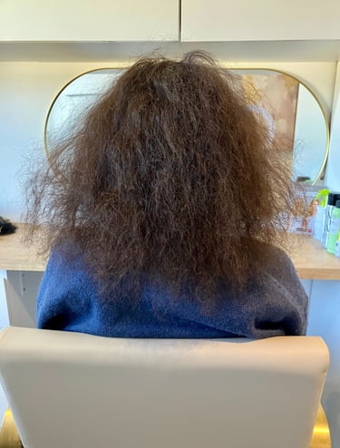 Before and after tape hair extensions St Albans