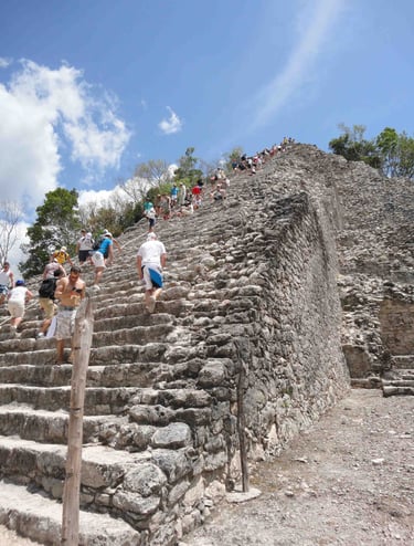 mexico coba nohoch mul pyramid