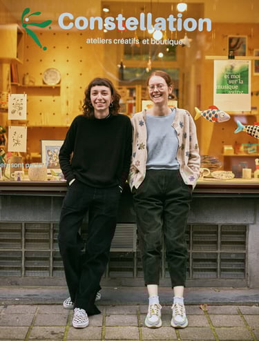Maude et Coline, fondatrice de Constellation atelier boutique