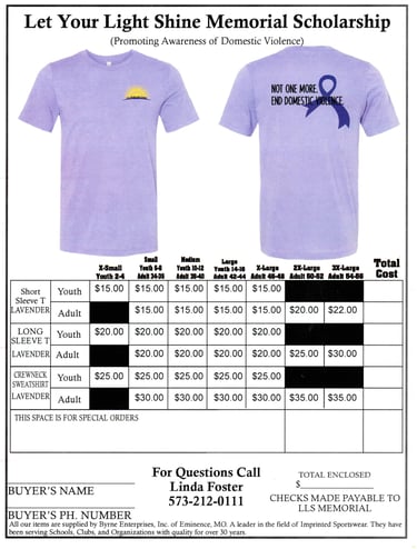 a flyer for a memorial scholarship program