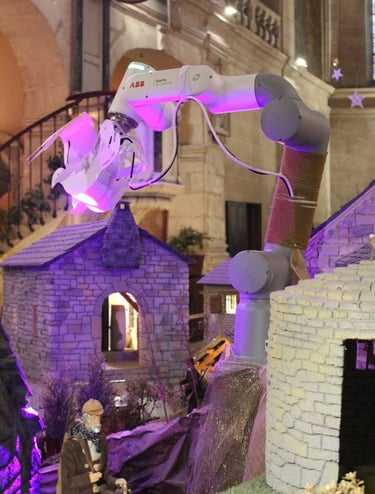 Un robot ABB dans une crèche !
