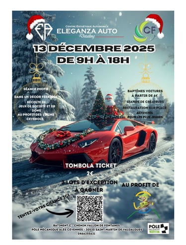 Journée carritative pour les enfants hospitalisé chez Eleganza Auto le 13/12