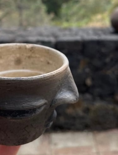 vaso de mezcal de ceramica