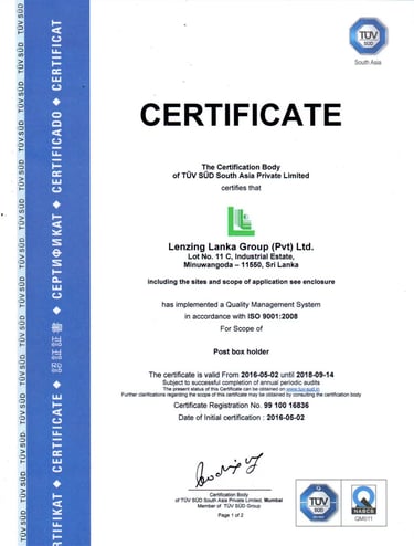 lenzing group certificate