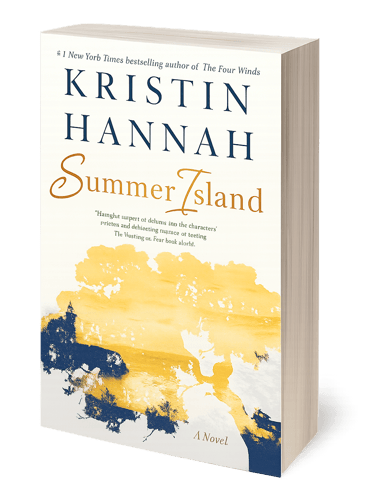 Summer Island novel by Kristin Hannah with watercolor style cover