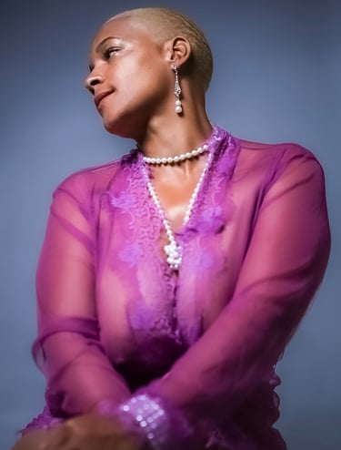 Amethyst Allure sheer robe by FreedomxFantasyLuxe in Winter Haven, Florida.