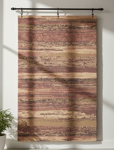 Custom bespoke handmade rugs crafted in Nepal –modern wall-hanging- Himalaya Carpet Industries