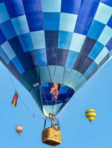 Hot air balloon in the sky