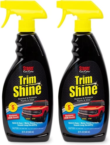 Stoner Car Care 92034-2PK 22-Ounce Trim Shine Protectant for Interior and Exterior Restores, Moistur