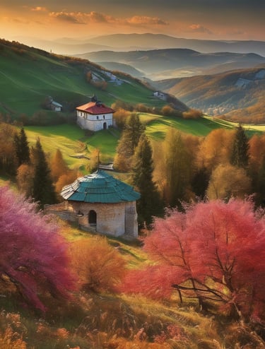 Bulgaria's landscape and houses