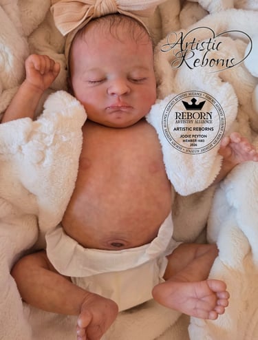 Reborn doll Helena by Priscilla Lopes and hand-painted by Jodie Peyton of ArtisticReborns.com