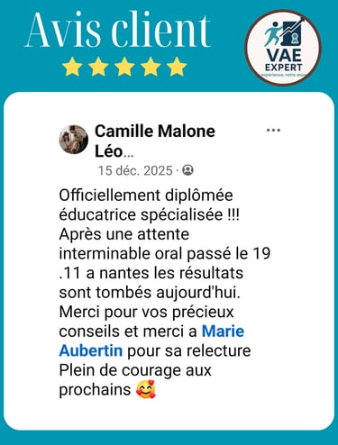 VAE EXPERT - Marie Aubertin - témoignage Accompagnement VAE en Alsace
