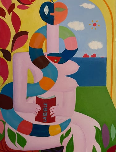 La Bible, 2021 oil on canvas ©Qiulin Zhang