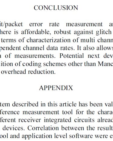Conclusion of the Technical Contribution presented at the IEEE-IMTC 2005 Ottawa