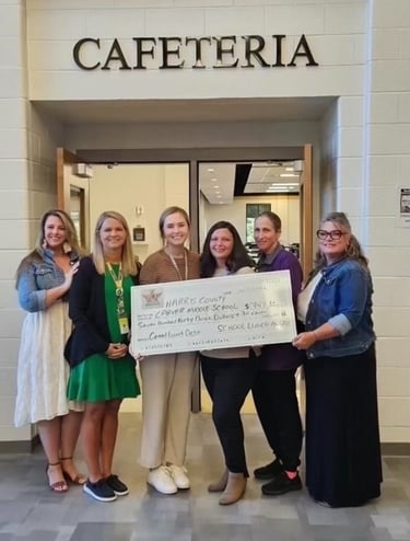 Harris County Carver Middle School Check Presentation to Eliminate School Lunch Debt - 10/18/2025