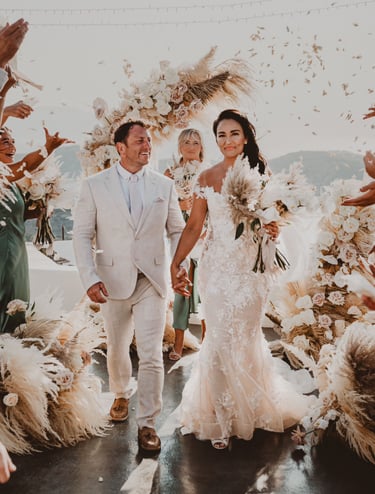 Bohemian Wedding in Ios Greece