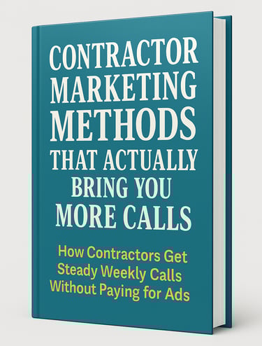 contractor marketing methods book cover image
