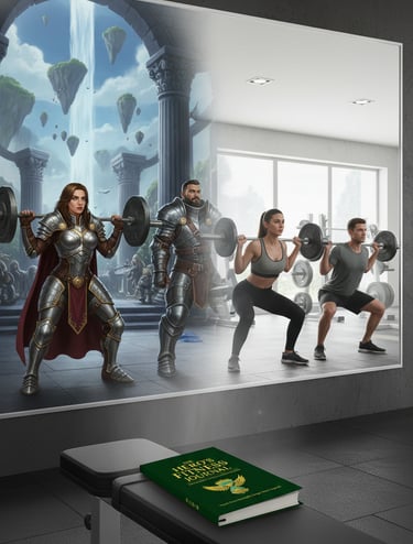 wow fitness journal, world of warcraft fitness, gamer workout planner, hero fitness journal, workout tracker for gamers