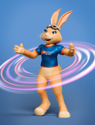mascote 3d, personagem 3d, coelho 3d