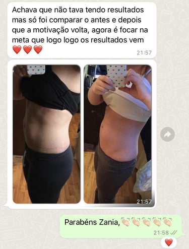 antes e depois de mulher que emagreceu 