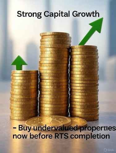 Coins showing capital growth: Buy undervalued property before RTS
