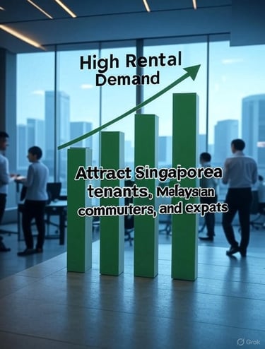 Chart showing high rental demand attracting Singaporean tenants and expats