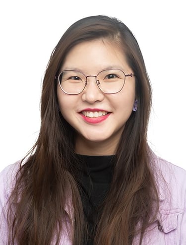 Co-founder Dr Genevieve of BAE Counselling in purple, bringing empathy and warmth to therapy