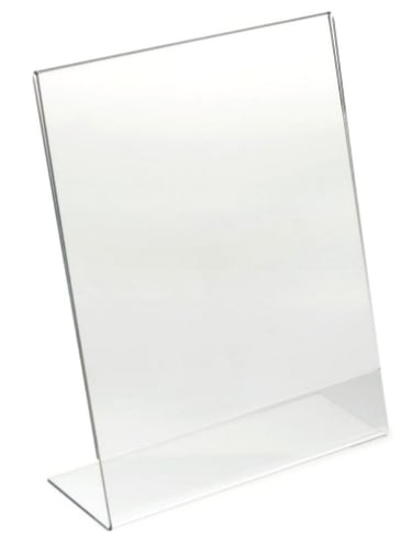 clear, acrylic display topper L type. fineacrylicph