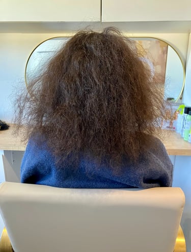 Before and after tape hair extensions St Albans