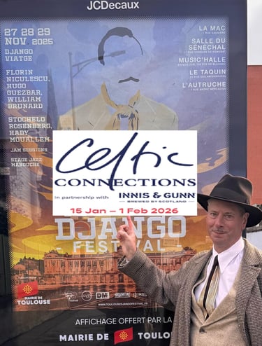 Paul Paterson from Celtic Django Project Celtic Connections Django Festival in France