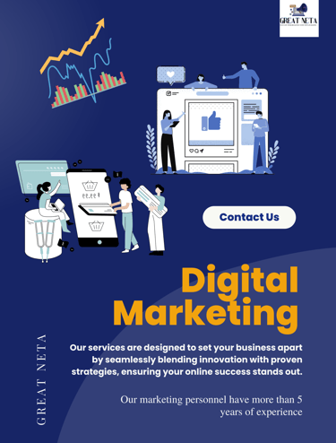 a digital marketing flyer for a digital marketing company