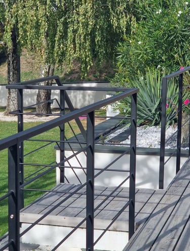 garde corps en acier réalisé sur la commune de four