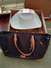Resistol Cowboy Hat with Nordace Tote Bag & Box  The Peterson Exchange 