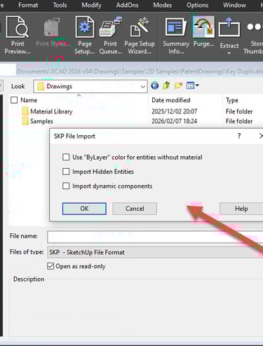 SKP File Import in xCAD