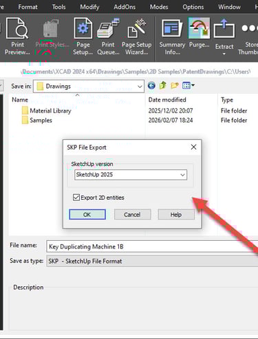 SKP File Export in xCAD
