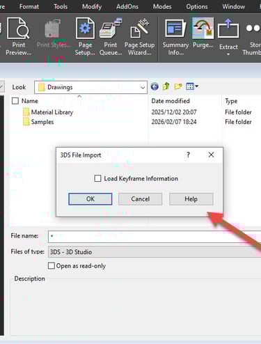 3DS file import in xCAD