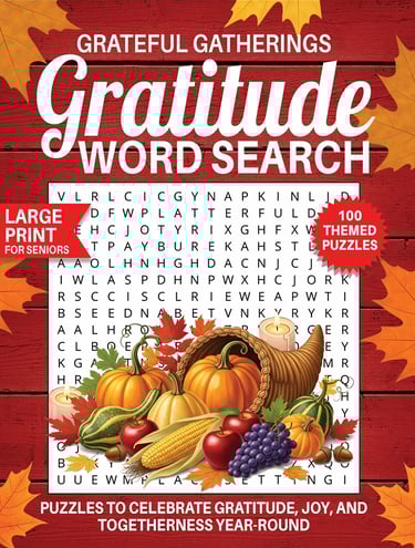 gratitude word search puzzles grateful gatherings large print mindfulness themed puzzle book liora onyx cover