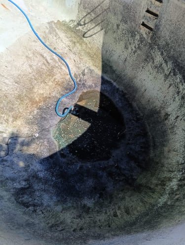 Deep End Stains & Debris