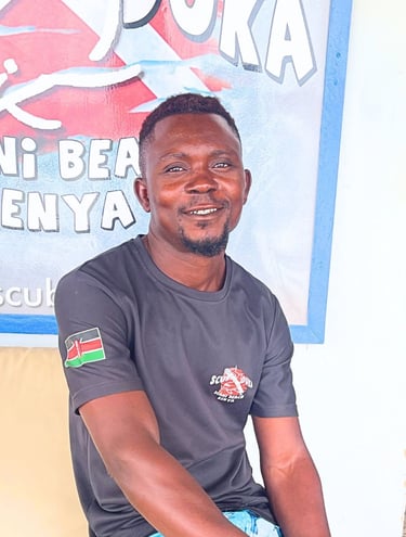 Scuba duka staff Kassim Dive master and guide