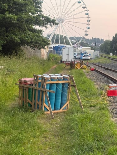 Feuerwerk Beispiele Großveranstaltung Saarland