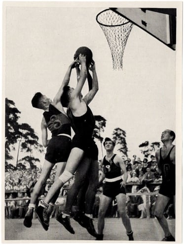 1936 Yramos Dresden Cigarettes Olympics Basketball Card Serie E #64