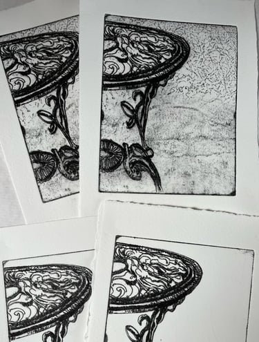 Bistro table prints